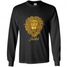 Lion of judah rastafari jewish tribe symbol tee Long Sleeve Gildan