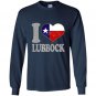 Lubbock texas hooded sweat clothing city pride Long Sleeve Gildan