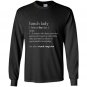 Lunch lady definition funny cute back to school gift Long Sleeve Gildan