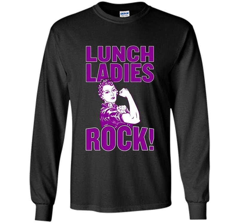 Lunch lady rock Long Sleeve Gildan