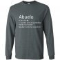 Mens abuelo definition funny gift for spanish grandfather Long Sleeve Gildan