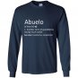 Mens abuelo definition funny gift for spanish grandfather Long Sleeve Gildan
