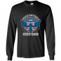 Mens proud air force step dad military airman pride Long Sleeve Gildan