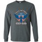 Mens proud air force step dad military airman pride Long Sleeve Gildan