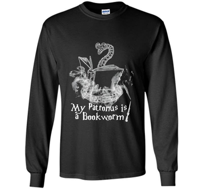 My patronus is a bookworm Long Sleeve Gildan
