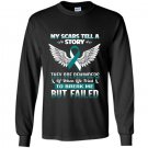 My scars tell story cervical cancer awareness Long Sleeve Gildan