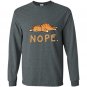 Nope not today funny lazy cat Long Sleeve Gildan