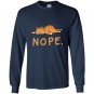 Nope not today funny lazy cat Long Sleeve Gildan