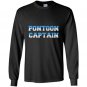 Pontoon captain funny boating for pontoon captain Long Sleeve Gildan