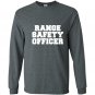 Range safety officer for gun range staff or hobbyist Long Sleeve Gildan