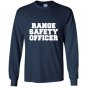 Range safety officer for gun range staff or hobbyist Long Sleeve Gildan