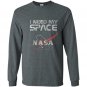 Retro i need my space nasa logo tee Long Sleeve Gildan