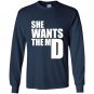 She wants the md sweat funny medical doctor student Long Sleeve Gildan