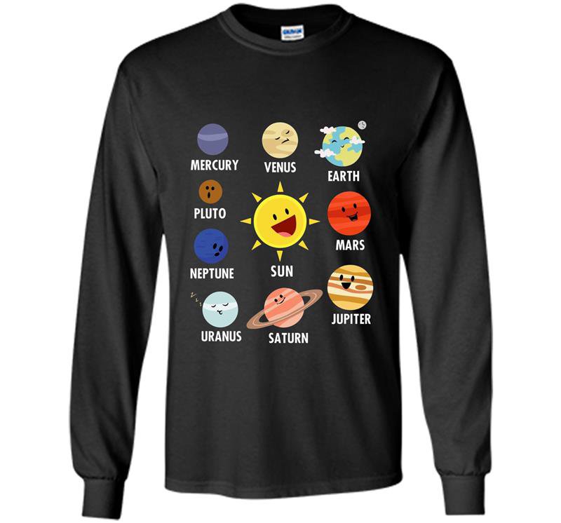 Solar system astrophysicist cool milky way Long Sleeve Gildan