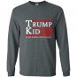 Trump kid 2020 make america rock again funny campaign Long Sleeve Gildan