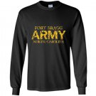 Us army fort bragg north carolina faded grunge Long Sleeve Gildan