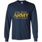 Us army fort bragg north carolina faded grunge Long Sleeve Gildan