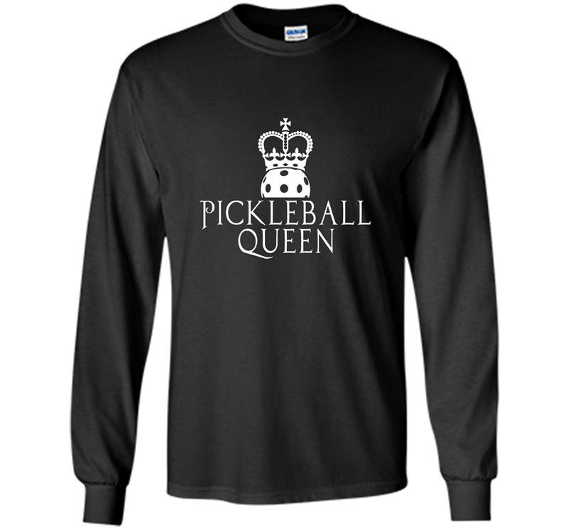 Womens funny pickleball medium Long Sleeve Gildan