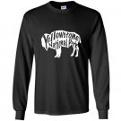 Yellowstone national park bison buffalo wildlife tee Long Sleeve Gildan