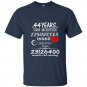 44th wedding anniversary 44 years vintage gift t-shirt