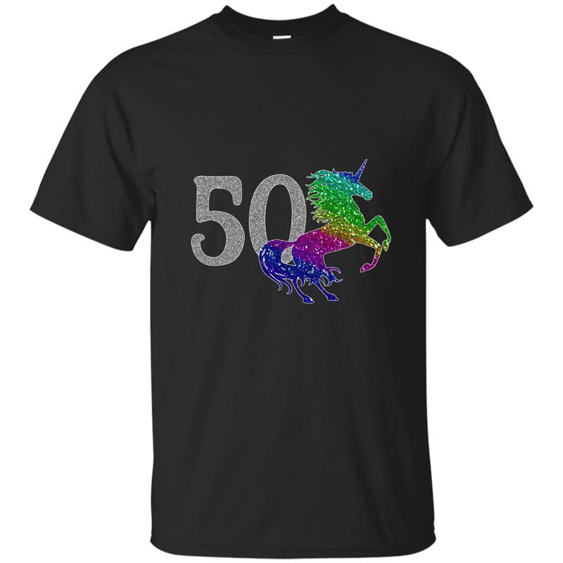 50 year old unicorn 50th birthday t-shirt