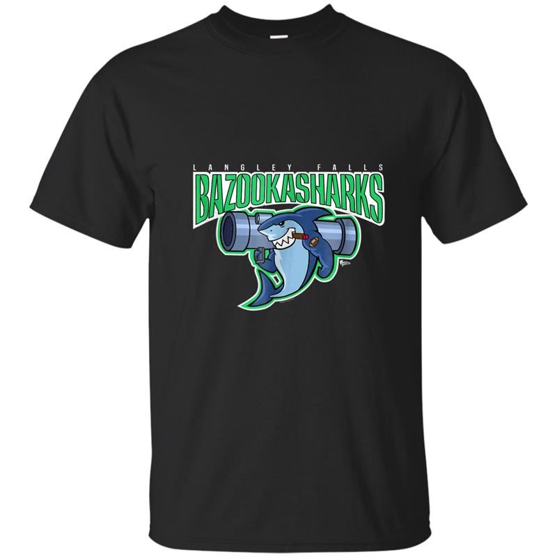American dad bazooka sharks logo t-shirt