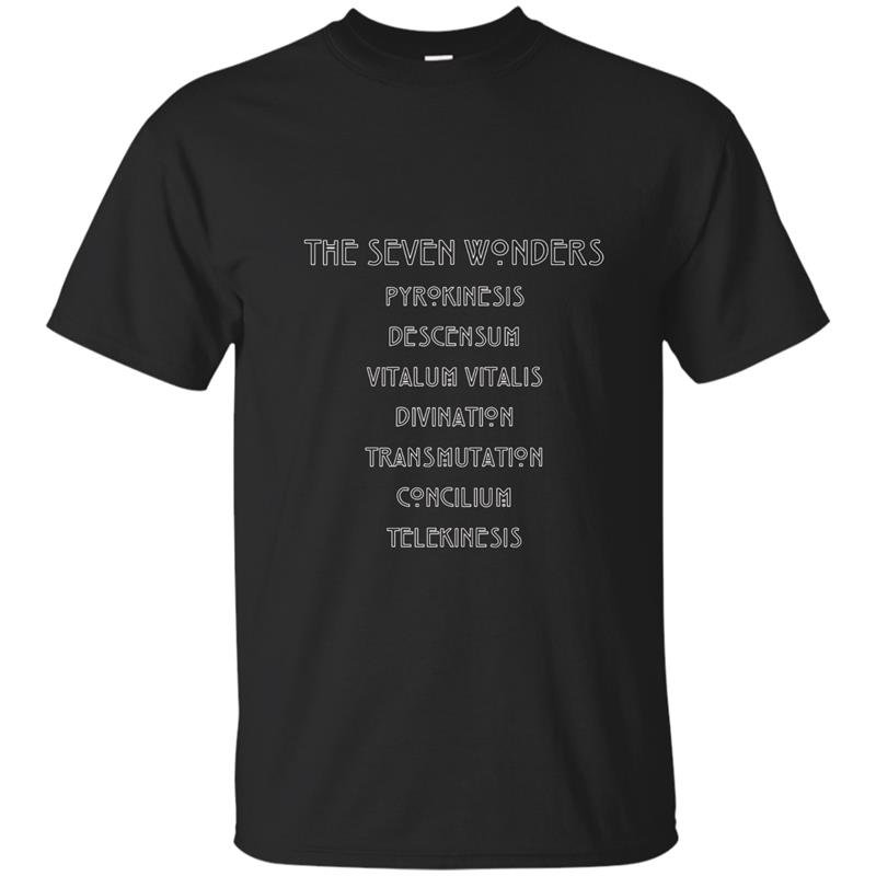American horror story the seven wonders t-shirt