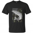 Camouflage flag musky fishing hoodie t-shirt