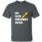 Chess eat sleep checkmate repeat funny geek nerd tee t-shirt
