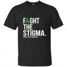 Fight the stigma green ribbon mental health t-shirt
