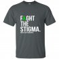 Fight the stigma green ribbon mental health t-shirt