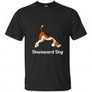 Funny yoga pose meditation animals downward dog t-shirt
