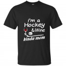 Hockey mom wine t-shirt