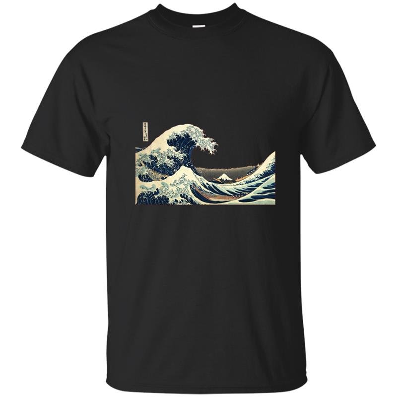 Japanese the great wave off kanagawa vintage art t-shirt