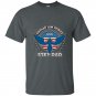 Mens proud air force step dad military airman pride t-shirt