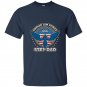 Mens proud air force step dad military airman pride t-shirt