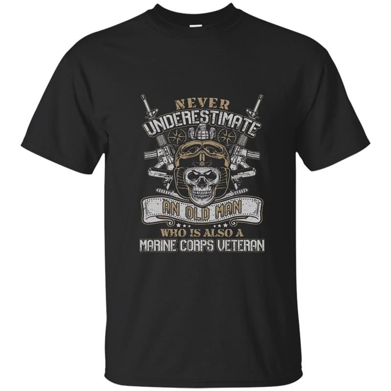 Never underestimate an old man who is t-shirt