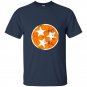 Orange white tennessee flag vintage grunge graphic t-shirt