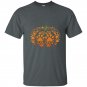 Paw print pumpkin halloween t-shirt