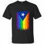 Puerto rican or cuban gay pride flag rainbow destroy t-shirt