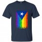 Puerto rican or cuban gay pride flag rainbow destroy t-shirt