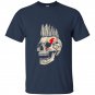 Punk rock punks not dead skull mohawk style t-shirt