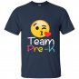 Team pre k teacher emoji hearts love back to school t-shirt