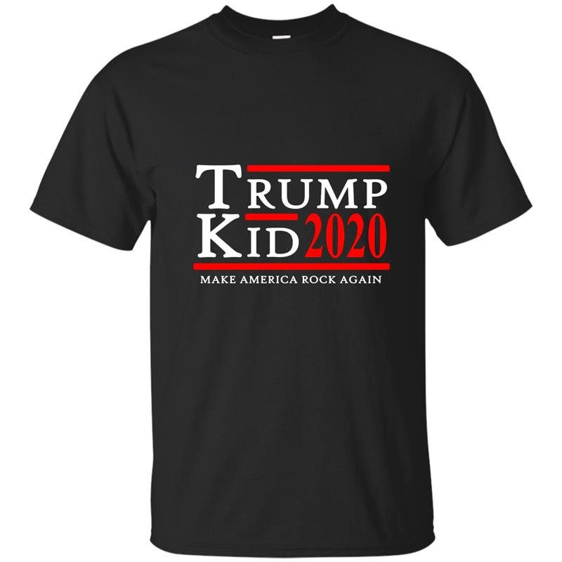 Trump kid 2020 make america rock again funny campaign t-shirt