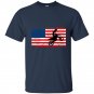 Usa veteran american flag motocross dirtbike vintage t-shirt