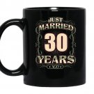 30th wedding anniversary just married 30 years ago coffee Mug_Black
