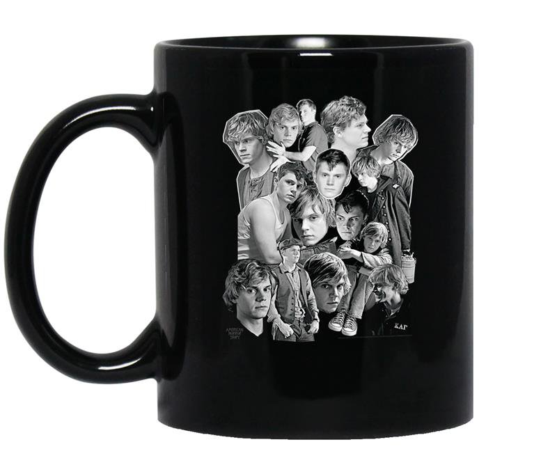 American horror story tate cut paste collage coffee Mug_Black