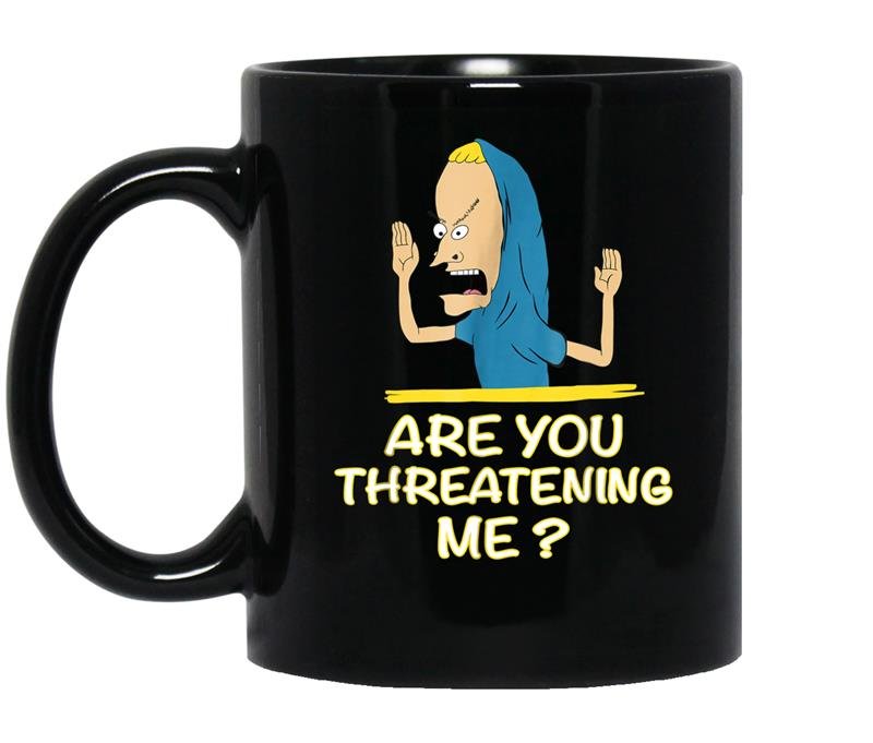 Cornholio are you threatening me coffee Mug_Black