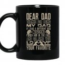 Dear dad thanks for being my dad coffee Mug_Black