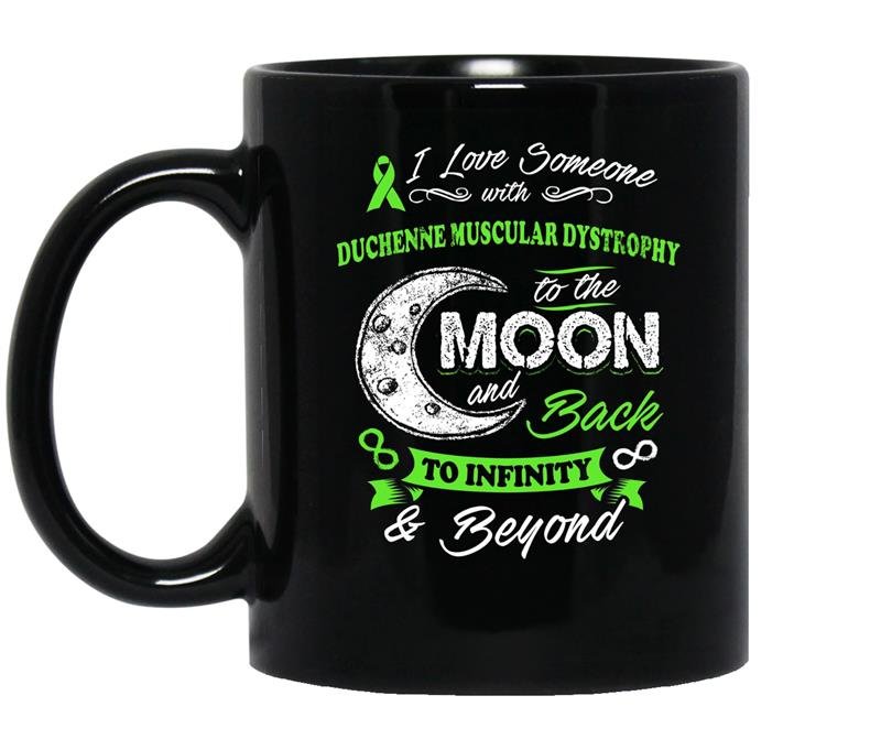 Duchenne muscular dystrophy awareness moon back love coffee Mug_Black